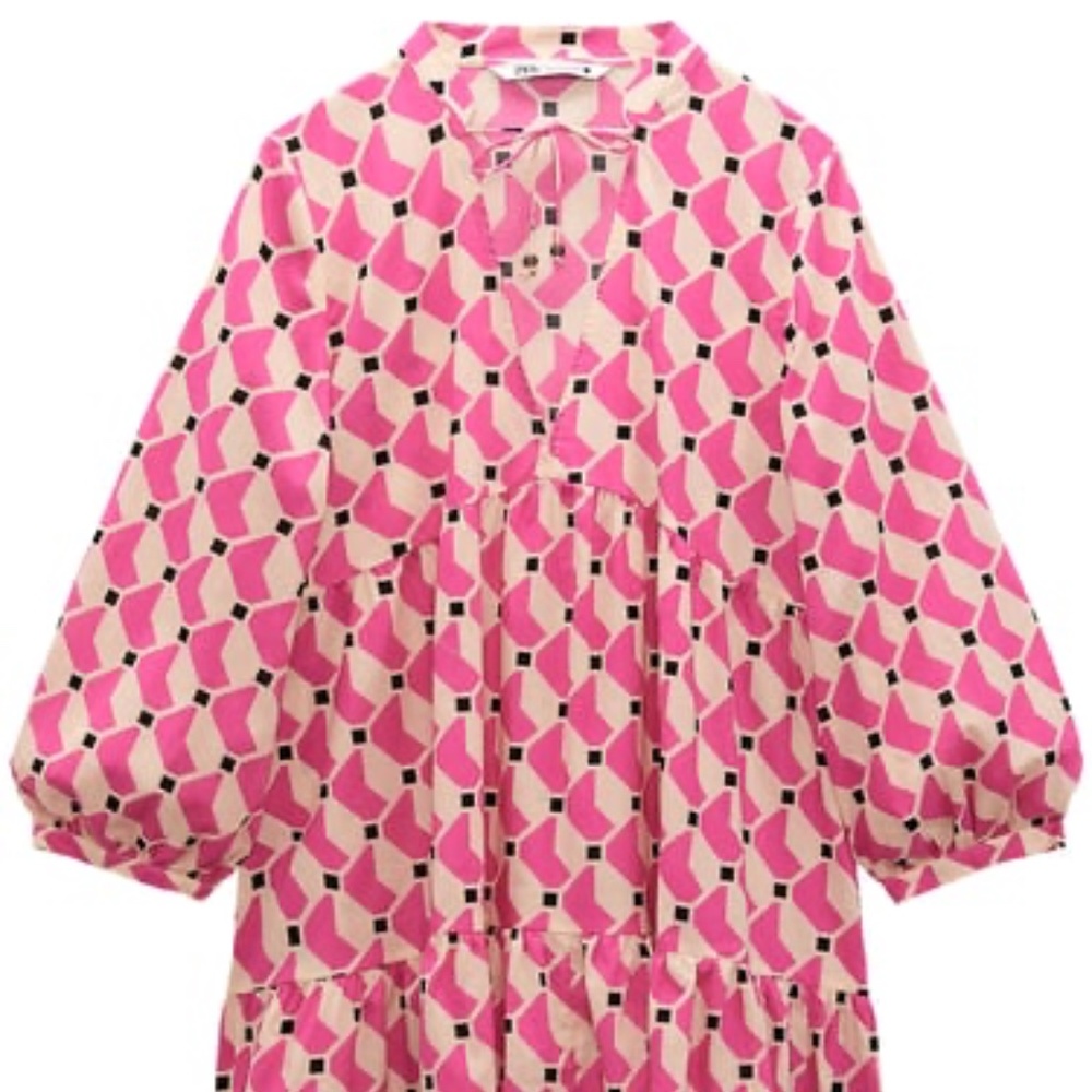 Zara Printed Mini Dress
